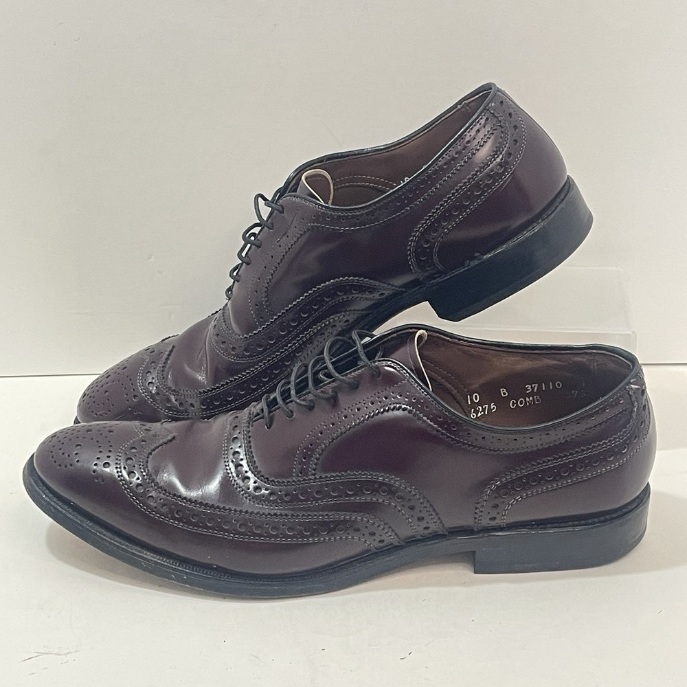 Allen Edmonds Men's Mcallister Wingtip Oxford 10 B Burgundy